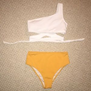 High waisted wrap around bikini